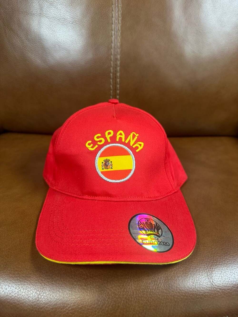 UEFA Euro 2020 Spain Espana Flag Baseball Cap Red